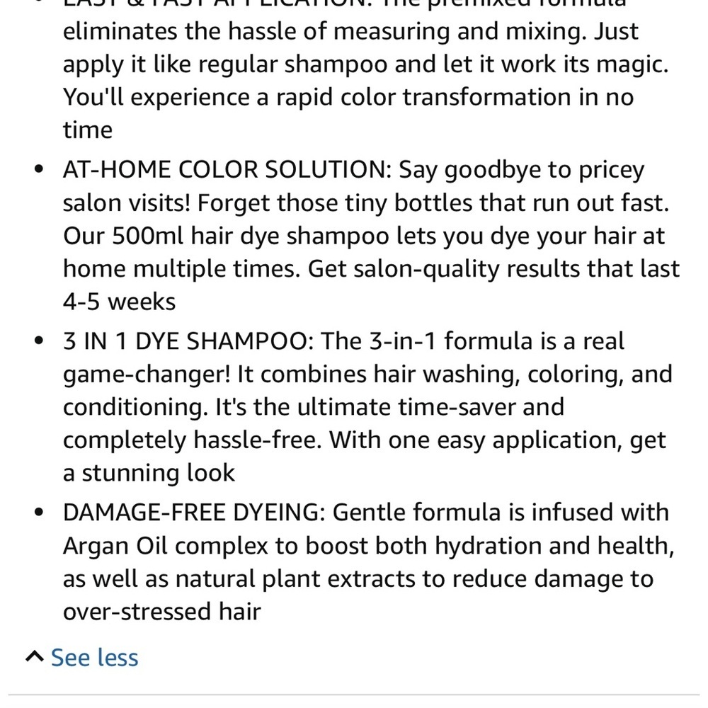Argan Oil 3 in 1 color shampoo silver grey c-10 - Picture 6 of 7